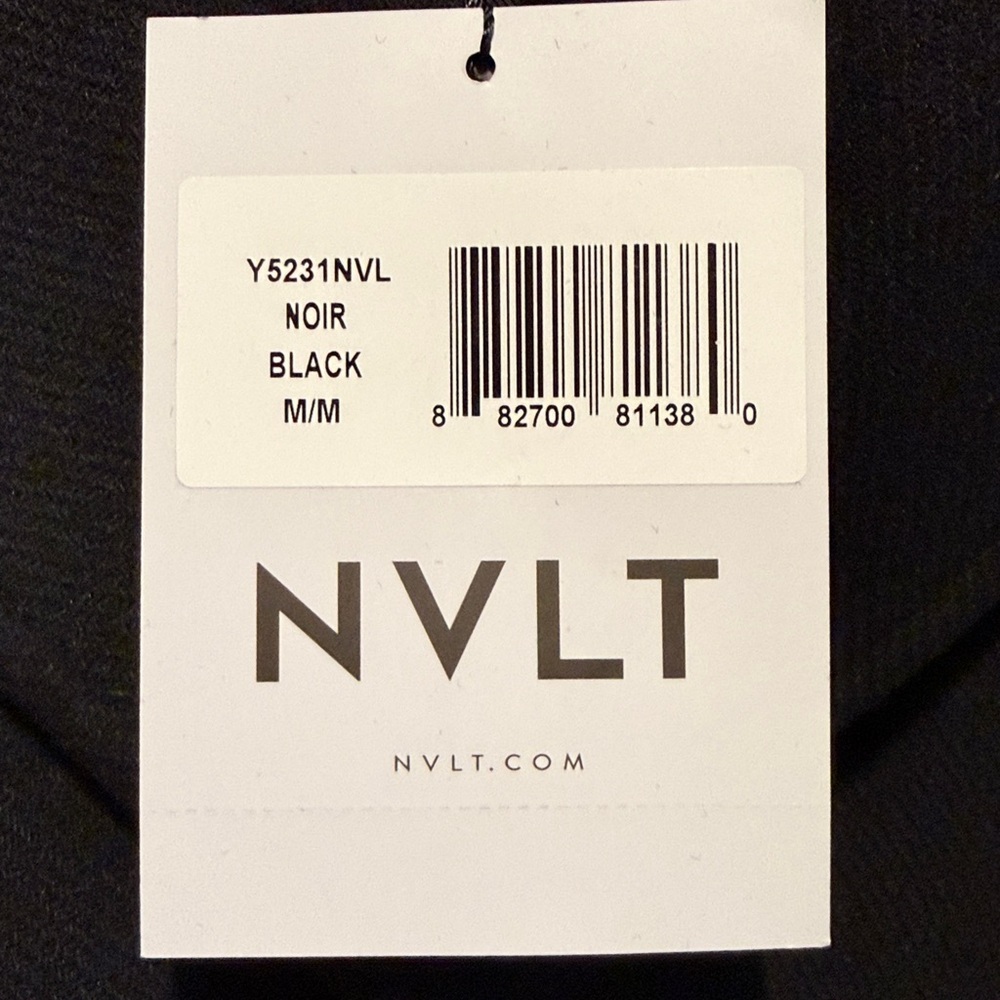 $188 Anthropologie NVLT Retro Wool blend black Peacoat medium - Picture 2 of 5
